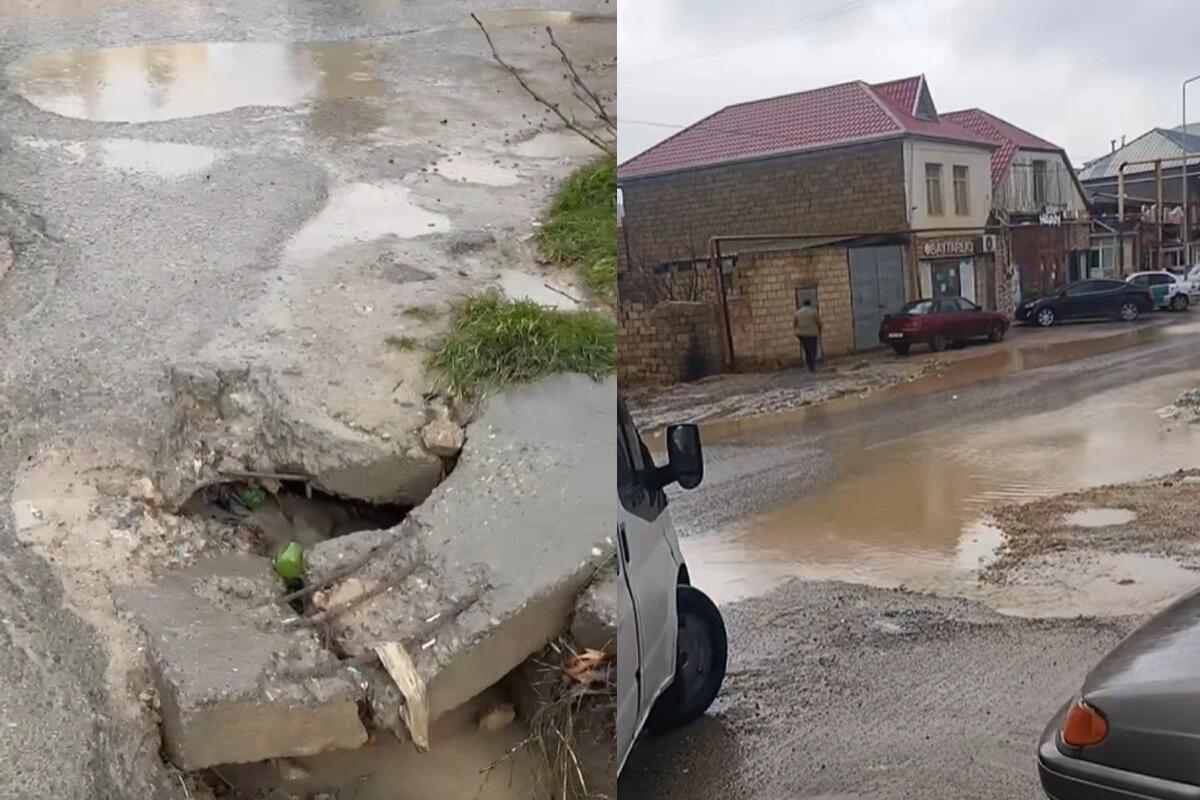 Sakinlər &ouml;z vəsaiti ilə yol d&uuml;zəldir, rəsmi qurumlar isə niyə g&ouml;zləyir?  A&Ccedil;IQLAMA