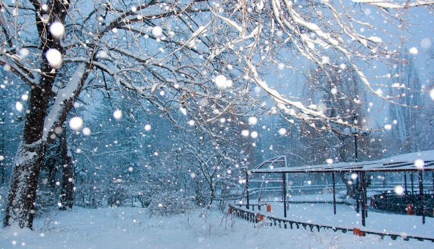 Kəlbəcərə güclü qar yağır  VİDEO