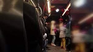 Avtobus sürücüsü ana və uşaqlarına dəhşət yaşatdı 