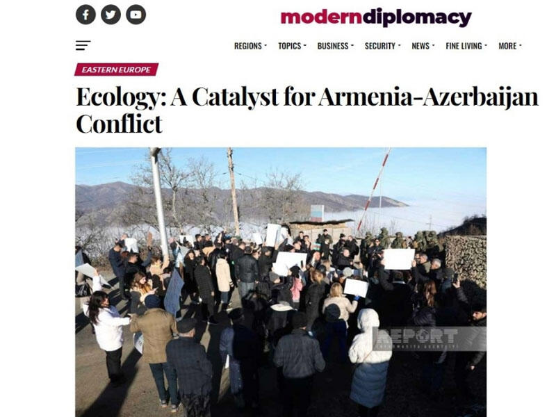 Azərbaycanlı ekofəalların etiraz aksiyası “Modern Diplomacy” nəşrində
