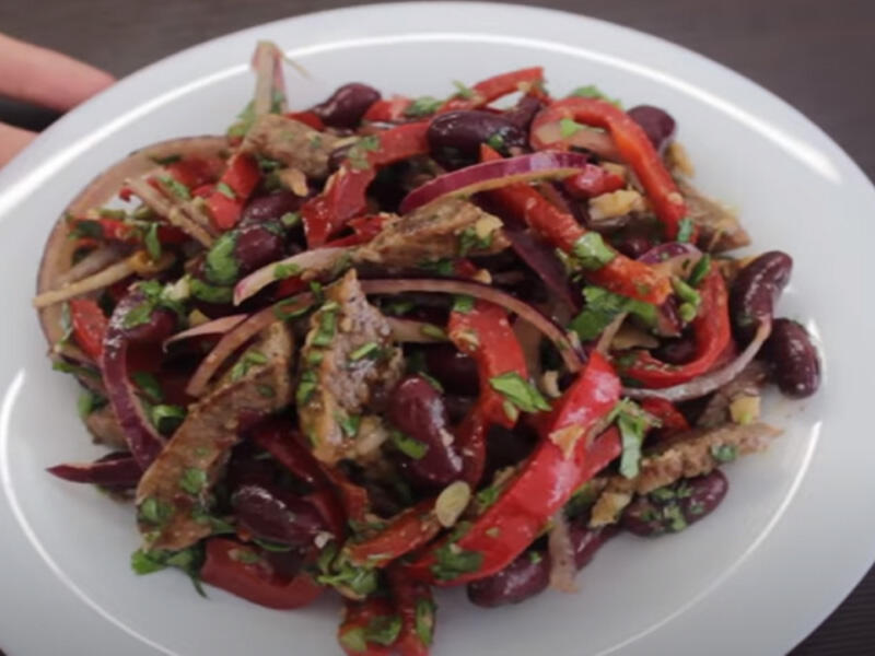 Tbilisi salatının resepti  Çox dadlıdır  VİDEO