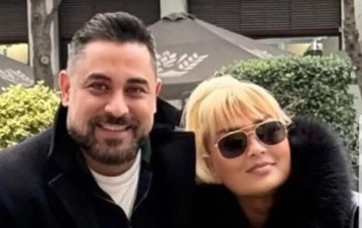 N&uuml;şabə Ələsgərli həyat yoldaşı ilə  Foto