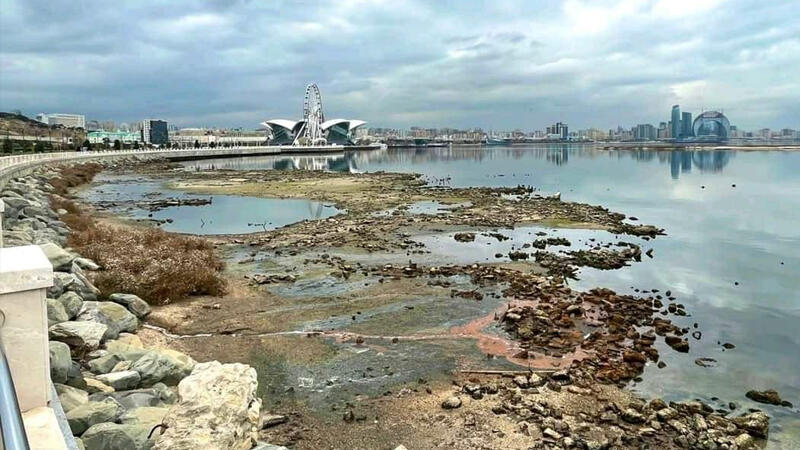 Xəzər dənizi geri çəkilir