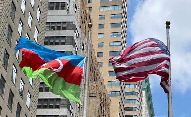 NyuYorkda Azərbaycan bayrağı ucaldılıb  FOTO
