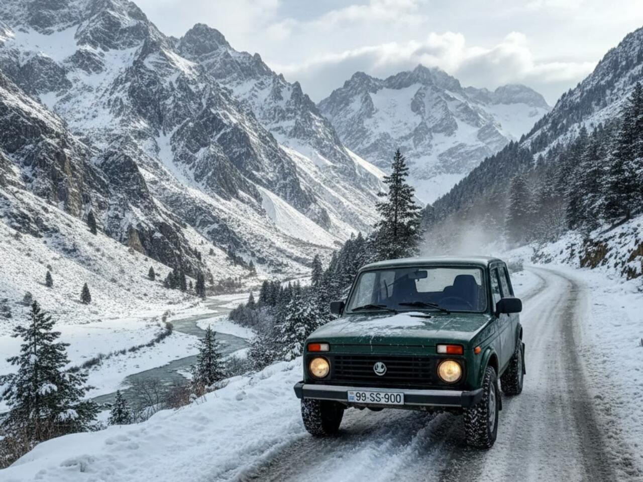 Qonşu &ouml;lkəyə 40 dərəcə şaxta ilə bağlı