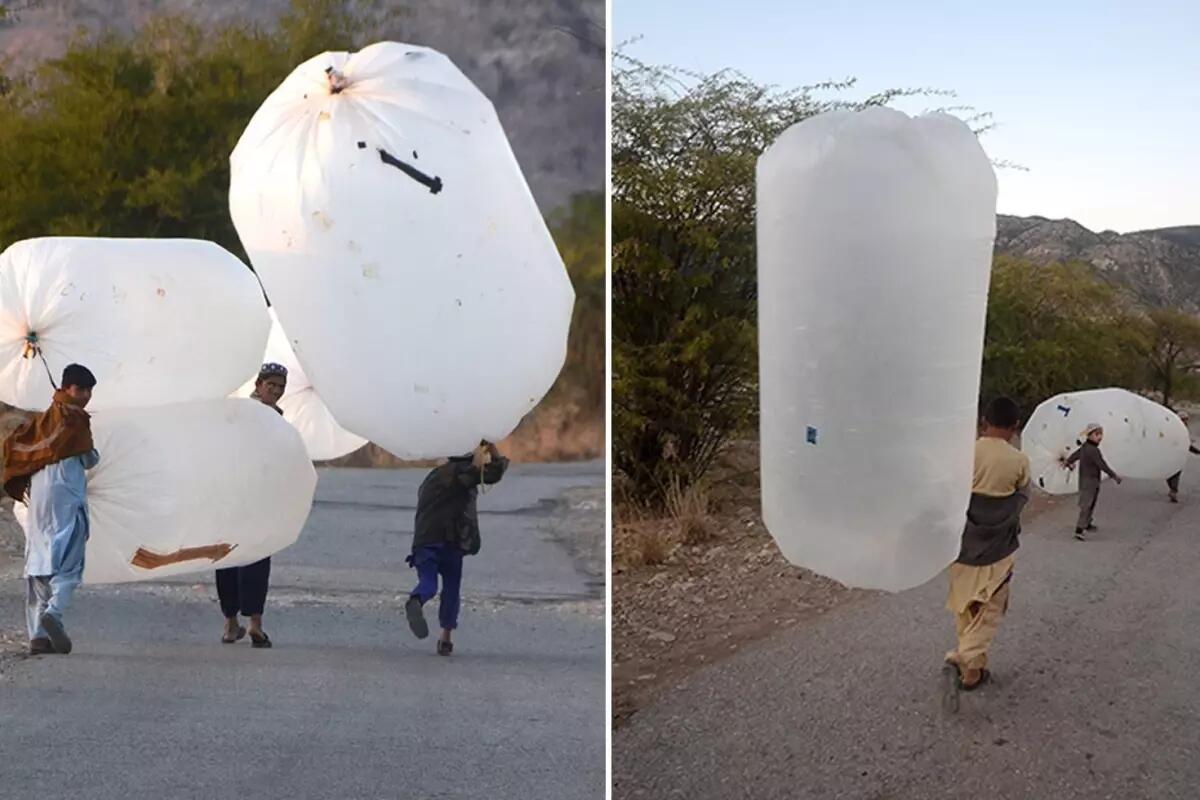 Çarəsizliyin şəkli   torbalara doldurub evlərinə aparırlar 