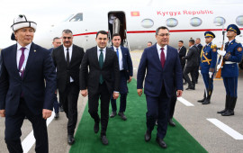Qırğızıstan Prezidenti Sadır Japarov Azərbaycana səfər gəlib  FOTO