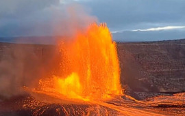 Dünyanın ən aktiv vulkanlarından biri olan Kilauea yenidən püskürdü