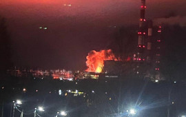 Rusiyanın nəhəng elektrik stansiyası vuruldu 