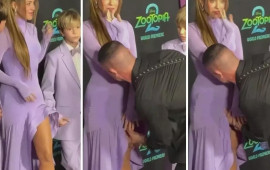 Şakira qırmızı xalçada özünü itirdi: Qəfil gəlib ətəyindən yapışdı 