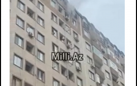 Xırdalanda "Kristal Abşeron"nun binası yanır 