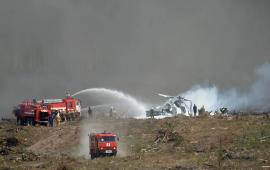 Qəzaya düşən helikopterin son saniyələri  Anbaan