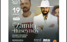 Zamiq Hüseynov "Şazeli Bahçe" festivalı çərçivəsində konsertlə çıxış edəcək