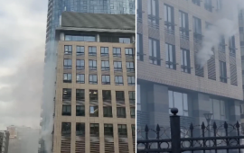 Moskvanın məşhur hotelində yanğın  400 nəfər təxliyə edildi  FOTO