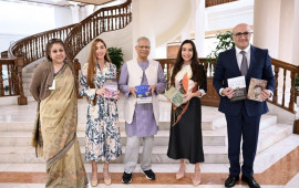 Leyla Əliyeva və Arzu Əliyeva Dəkkədə Məhəmməd Yunusla görüşüblər 