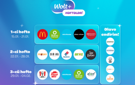 Wolt Azərbaycanda Wolt+ Həftələri kampaniyasını start verir və &uuml;zvlərə x&uuml;susi endirimlər və təkliflər təqdim edir