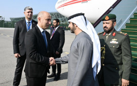 Birləşmiş Ərəb Əmirliklərinin Baş nazirinin müavini Azərbaycana səfərə gəlib  FOTO