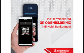 Ziraat Bank Azərbaycan mobil tətbiqində QRkod ilə &ouml;dəniş imkanını istifadəyə verdi
