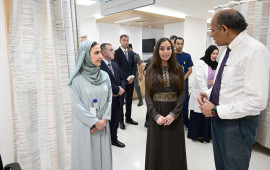 Leyla Əliyeva Maskatda Xər&ccedil;əngin Kompleks M&uuml;alicəsi və Tədqiqatı Mərkəzini ziyarət edib 