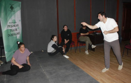 “Regionlarda peşəkar teatr dərsləri” Füzuli Dövlət Dram Teatrında  FOTO