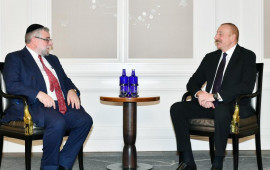 Prezident Münxendə Pinhas Qoldşmit ilə görüşüb  FOTO