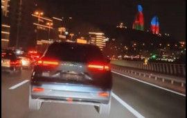 Nömrəni söküb maşını avtobus zolağında sürdü, saxlanıldı  FOTO