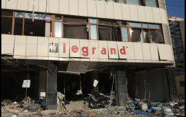 Bakıda partlayış olan ofisdən FOTOlar