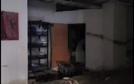 Dəhşətli yanğının başladığı yerdən görüntülər 