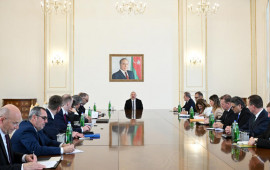 Prezident İlham Əliyev NATO nümayəndə heyətini qəbul edib  FOTO