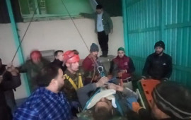 Xa&ccedil;mazda istehsalat sexində yıxılan şəxs xilas edilib 