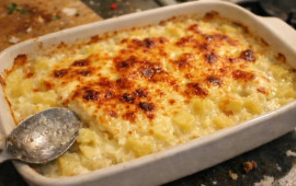 Sobada beşamel souslu və pendirli kartof