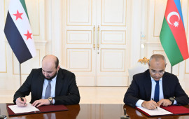 SOCAR ilə Suriya Ərəb Respublikası Hökuməti arasında Anlaşma Memorandumu imzalandı