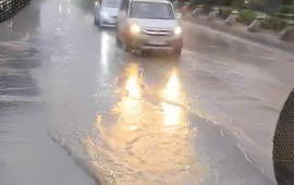 Xocalı prospektini su basdı