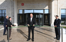 Ağdam şəhərində &ldquo;Hilton Garden Inn Agdam&rdquo; hoteli istifadəyə verilib  FOTO