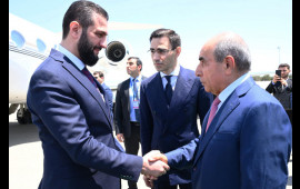 Əhməd Əl Şaraa Azərbaycana işgüzar səfərə gəldi  FOTO