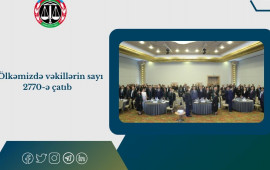 Ölkəmizdə vəkillərin sayı 2770ə çatıb 
