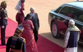 Putini Hindistanda belə qarşıladılar  VİDEO