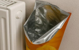 Radiatorların arxasına boş cips paketi qoyun və fərqi görün