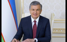 Özbəkistan Prezidenti Fəxri xiyabanda Ulu Öndər Heydər Əliyevin xatirəsini anıb