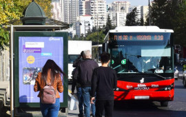 Bu marşruta yeni avtobuslar verildi