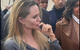 Ancelina Coli Qəzza ilə sərhəddə  FOTO