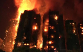 Honkonqda binada güclü yanğın  Çox sayda ölən və yaralanan var  VİDEO