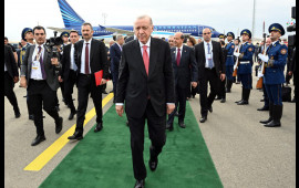 Rəcəb Tayyib Ərdoğanın Azərbaycana səfəri başa çatıb 