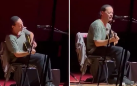 Universitetdə konsert verdi, oxuduğu mahnı səsküyə səbəb oldu  VİDEO