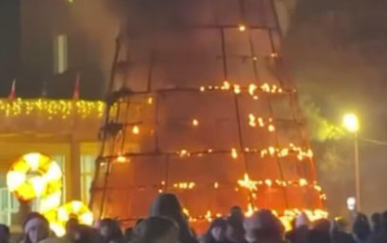 G&uuml;rc&uuml;standa yeni il "yolka"sı alışıb yandı 