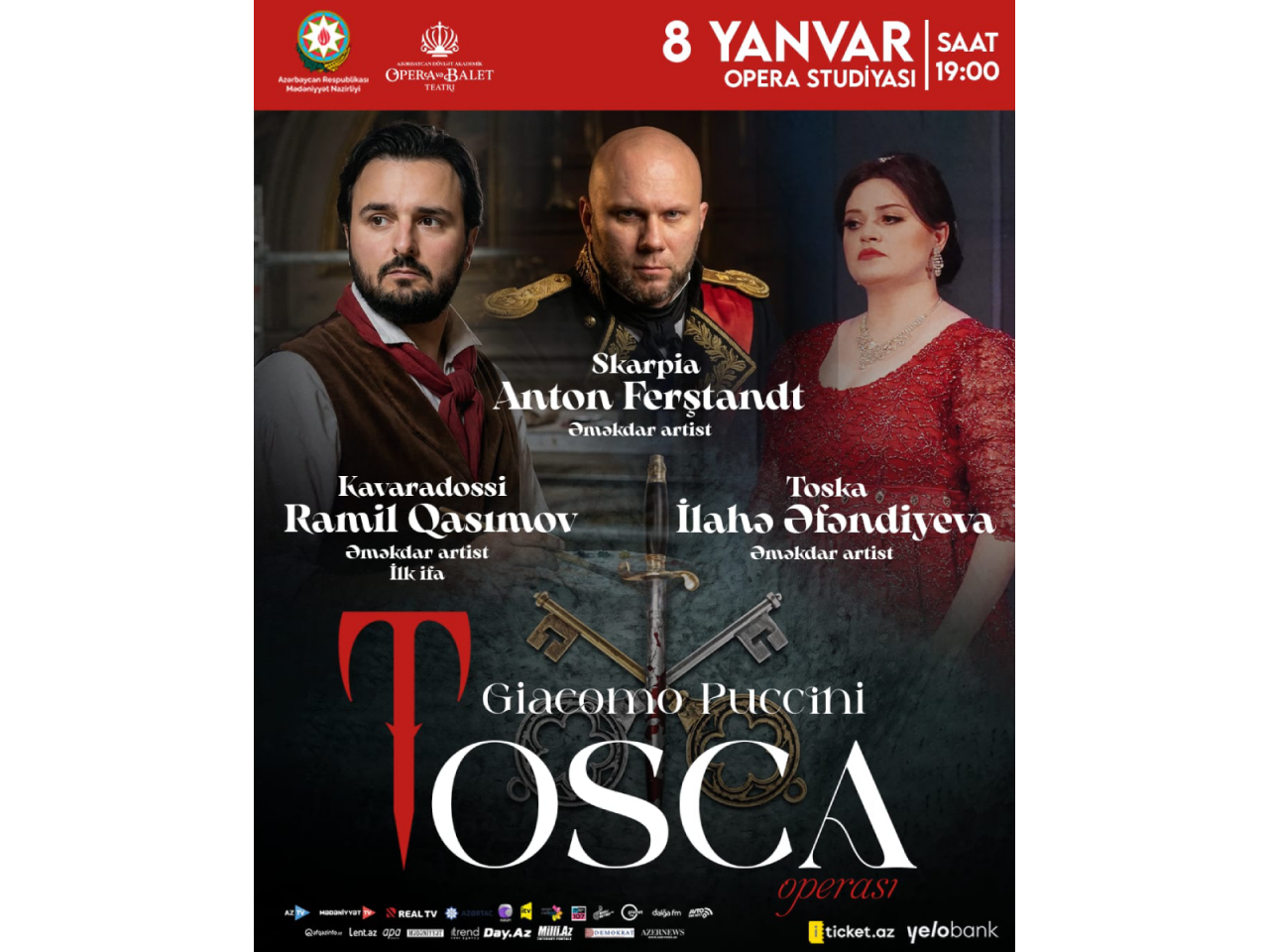 Ramil Qasımov ilk dəfə Kavaradossi rolunda &ccedil;ıxış edəcək