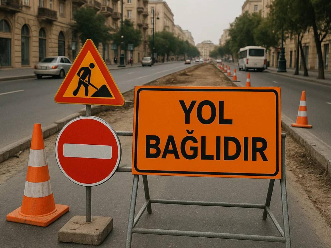 Sürücülərin diqqətinə!  Sabahdan bu yol tam bağlanır