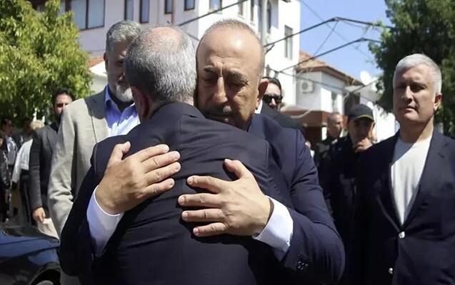 Ceyhun Bayramov Çavuşoğlunun atasının yas mərasimində 