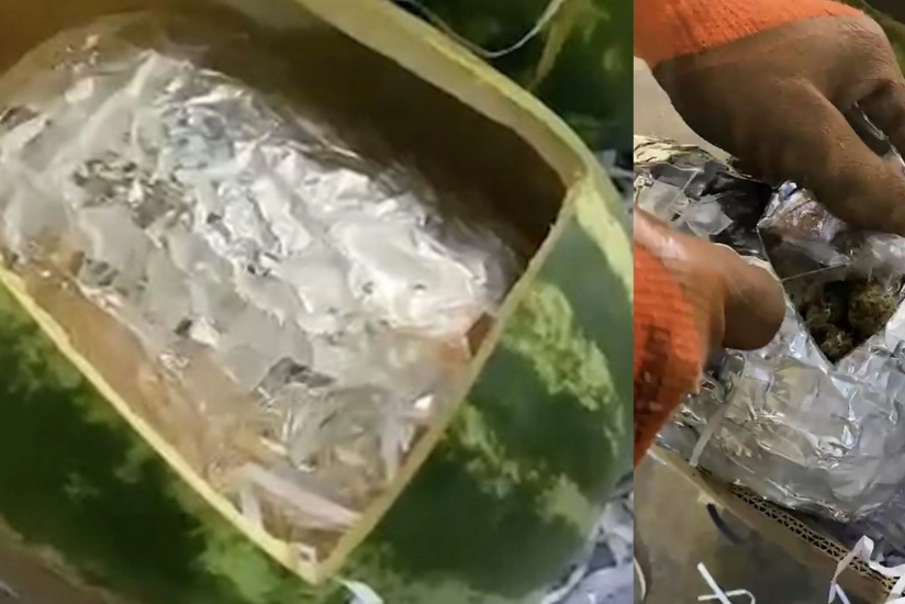 Qarpızın i&ccedil;indən narkotik &ccedil;ıxdı 