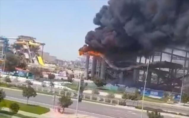 BƏƏdə akvaparkda güclü yanğın olub 